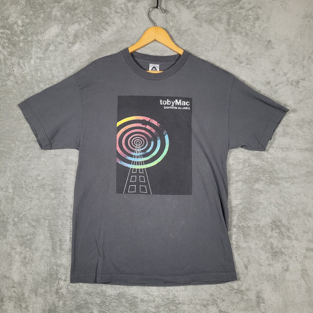 Vintage Toby Mac Shirt Portable Sounds Tour Concert Size Large Tee Christian
